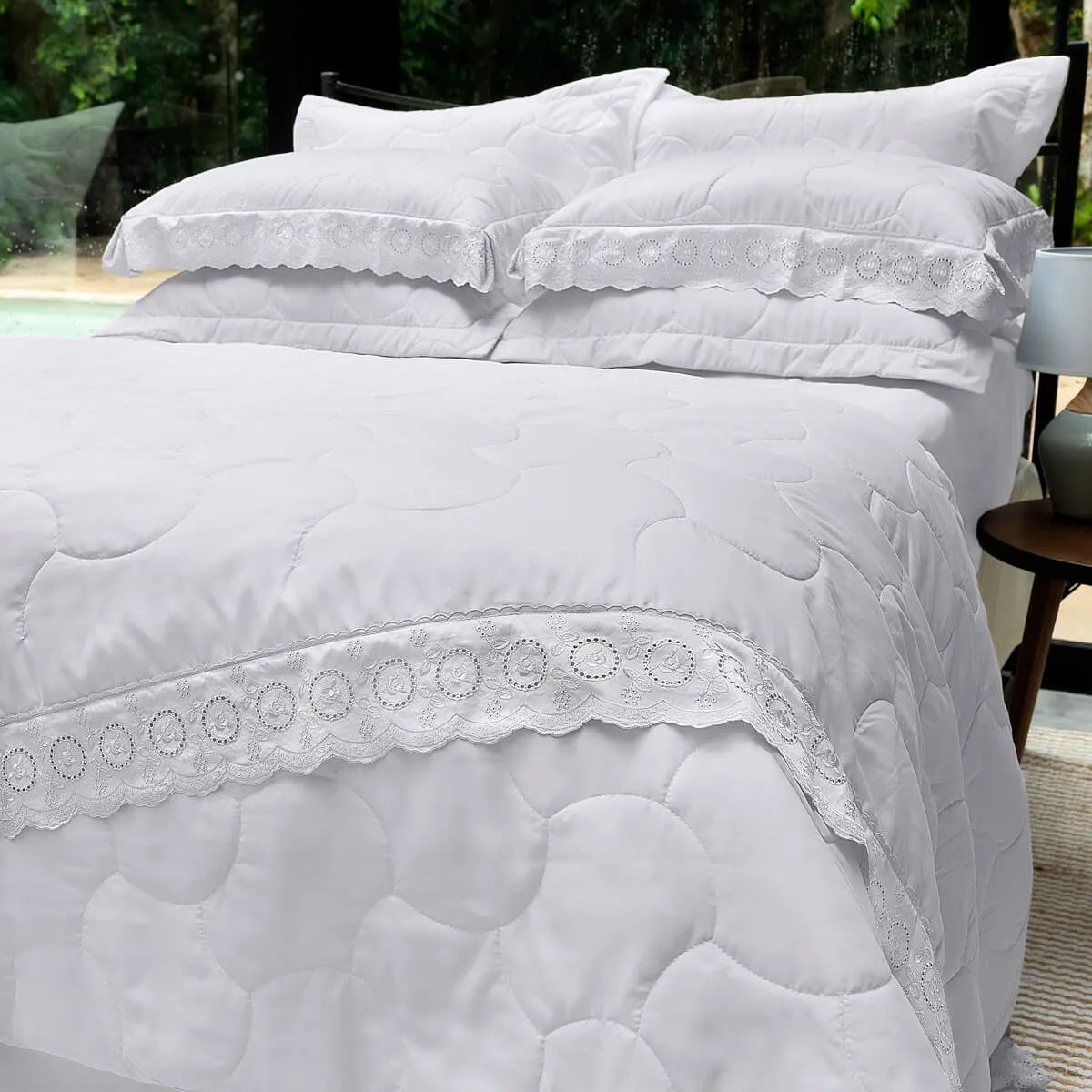 Kit Cobre Leito Buettner Sonata com Renda