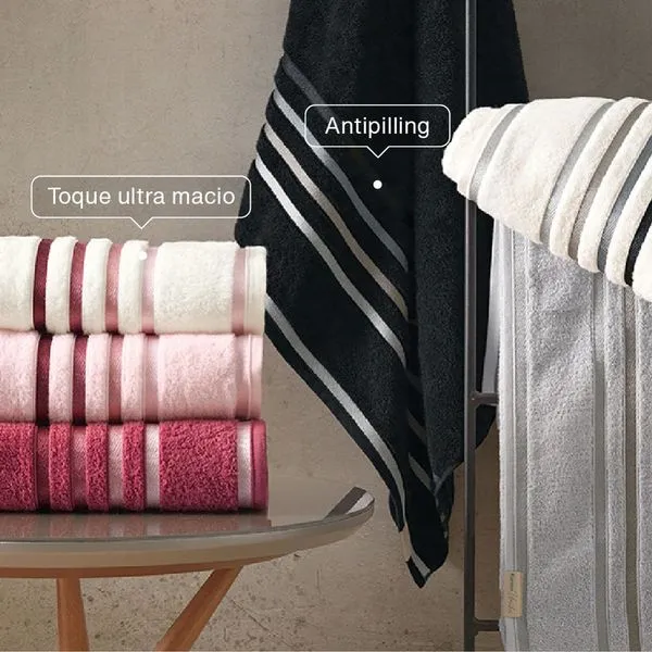 Toalha Banho Karsten Lumina Fio Penteado